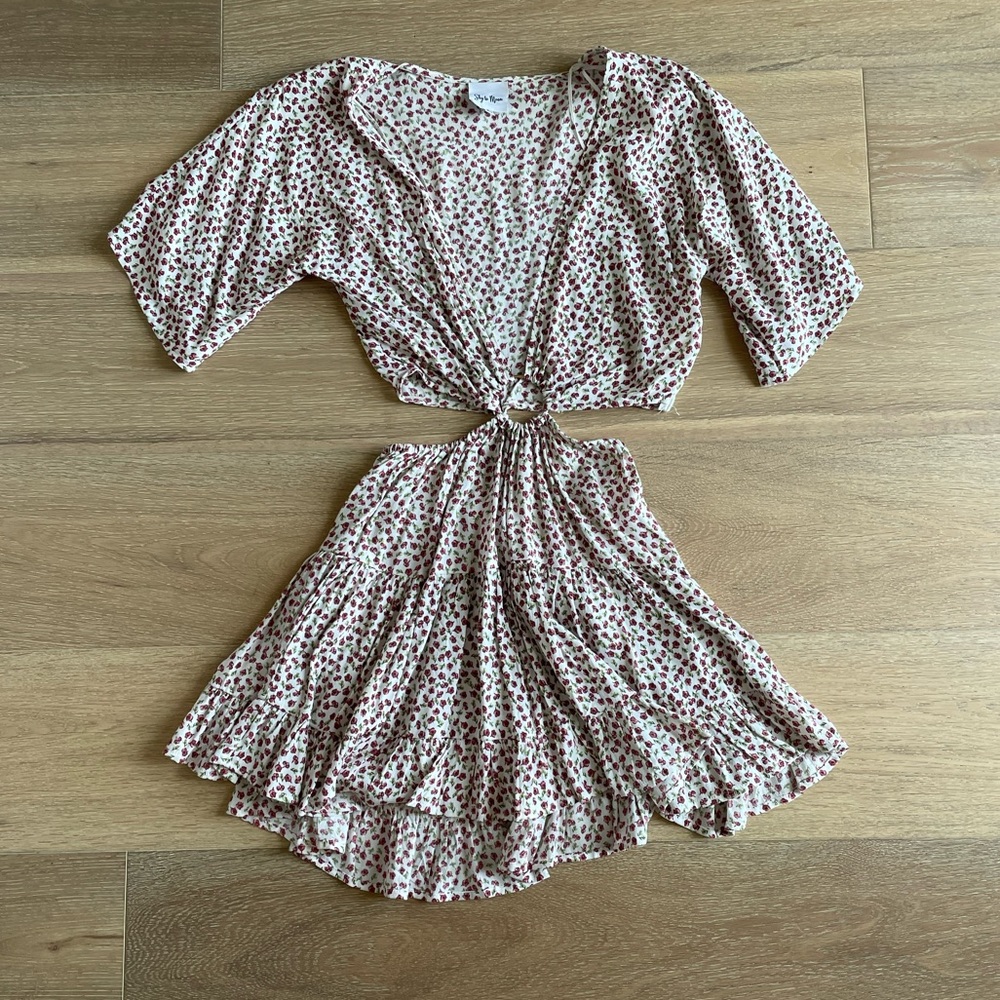 FLORAL MINI DRESS - Picture 2 of 7